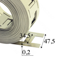 Никелированная лента 32700 2P под холдер